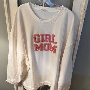 Mary Square 'Girl Mom' Sweatshirt XXL new